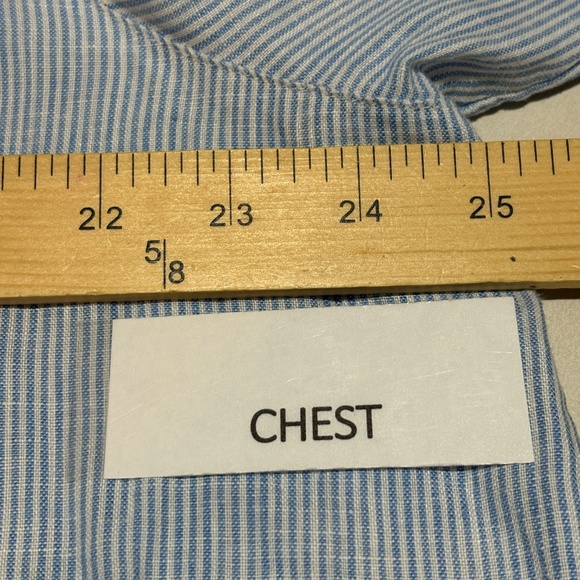 J Jill Love Linen Womens 3/4 Sleeve Tunic Button Shirt Breathable Coastal Beach - Picture 8 of 9